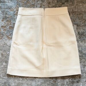 J. Crew Cream Mini Skirt